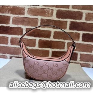 New Design Gucci Ophidia GG Canvas Mini Hobo bag 658551 Light Pink 2024