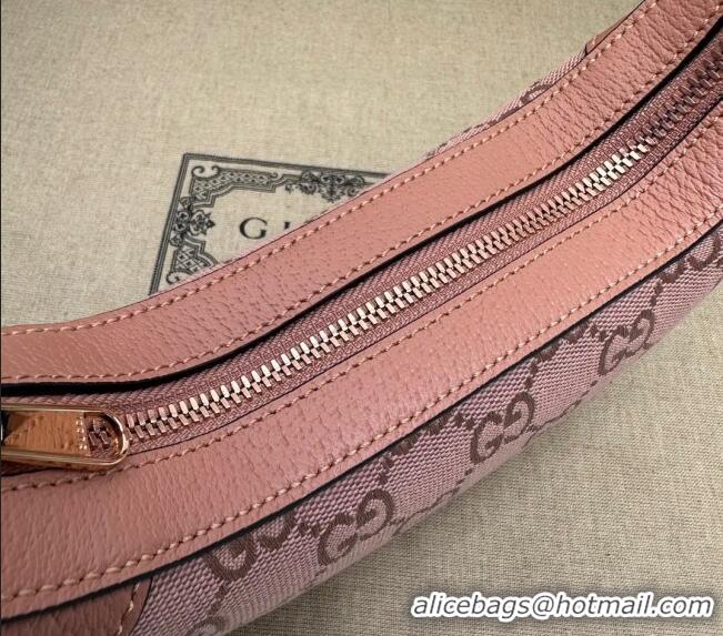 New Design Gucci Ophidia GG Canvas Mini Hobo bag 658551 Light Pink 2024