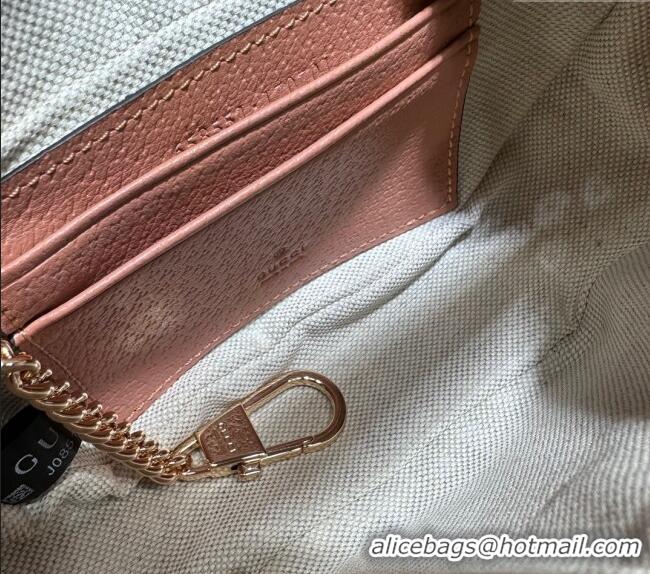 New Design Gucci Ophidia GG Canvas Mini Hobo bag 658551 Light Pink 2024