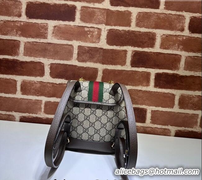 Famous Brand Gucci Ophidia GG Canvas Mini Backpack bag 795221 Beige/Brown 2024