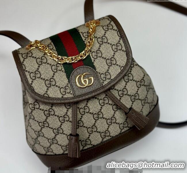 Famous Brand Gucci Ophidia GG Canvas Mini Backpack bag 795221 Beige/Brown 2024