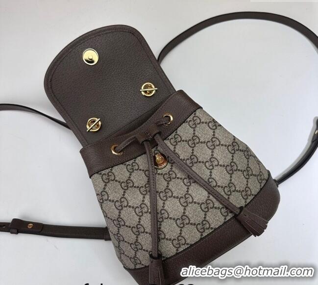 Famous Brand Gucci Ophidia GG Canvas Mini Backpack bag 795221 Beige/Brown 2024