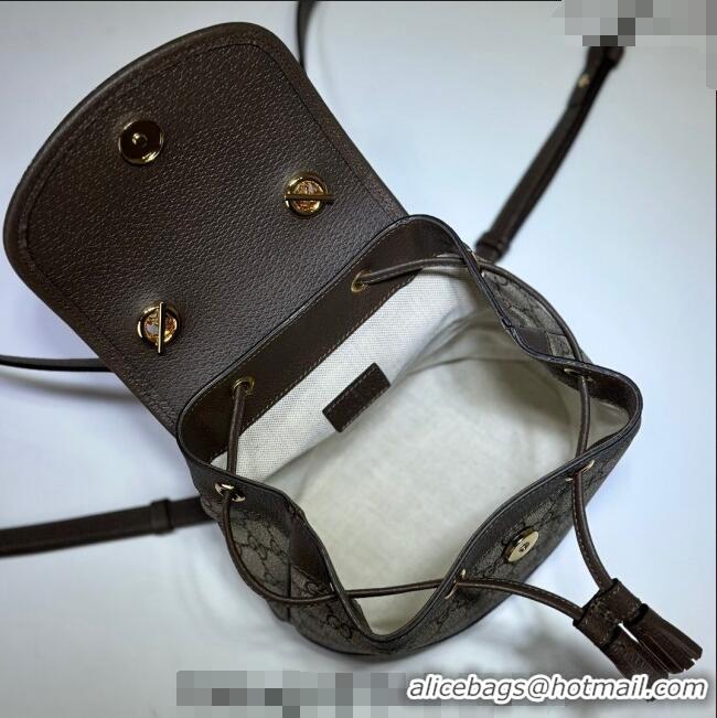 Famous Brand Gucci Ophidia GG Canvas Mini Backpack bag 795221 Beige/Brown 2024