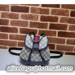 Super Quality Gucci Ophidia GG Canvas Mini Backpack bag 795221 Beige/Blue 2024