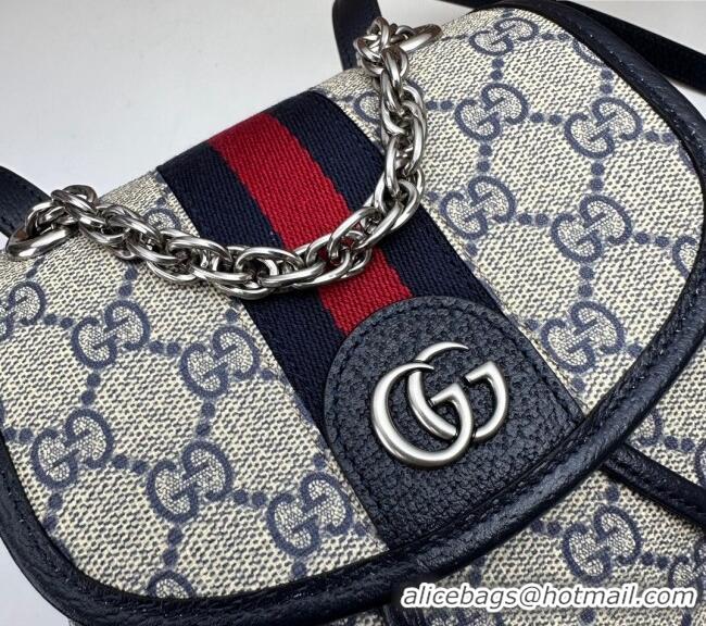 Super Quality Gucci Ophidia GG Canvas Mini Backpack bag 795221 Beige/Blue 2024