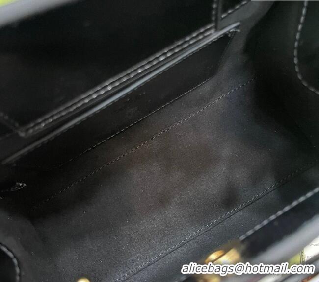 Top Grade Gucci Diana GG Canvas Mini Tote Bag with Strass 707449 Black 2024