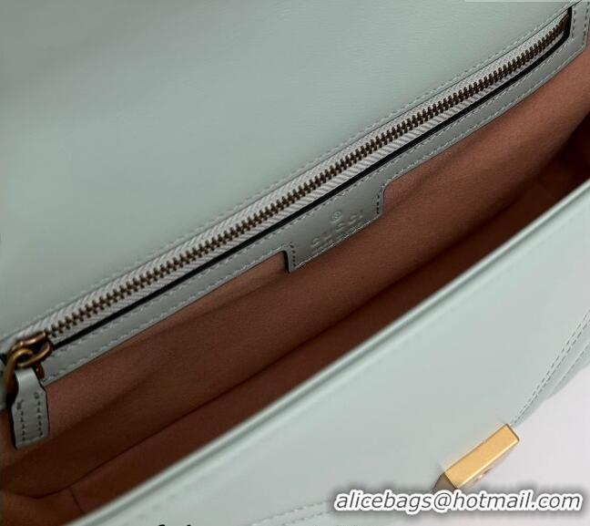 Promotional Gucci GG Marmont Matelasse Leather Small Shoulder Bag 443497 Pale Green 2024