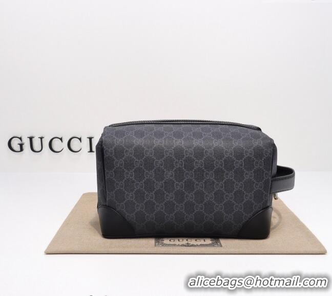 Top Design Gucci GG Canvas Toiletry Case 739453 Black 2024