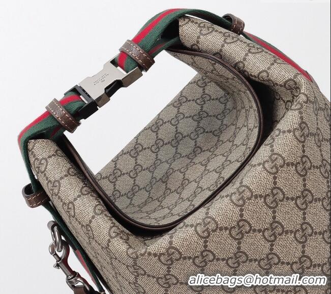 Famous Brand Gucci GG Canvas Top Handle Bag 774542 Beige 2024