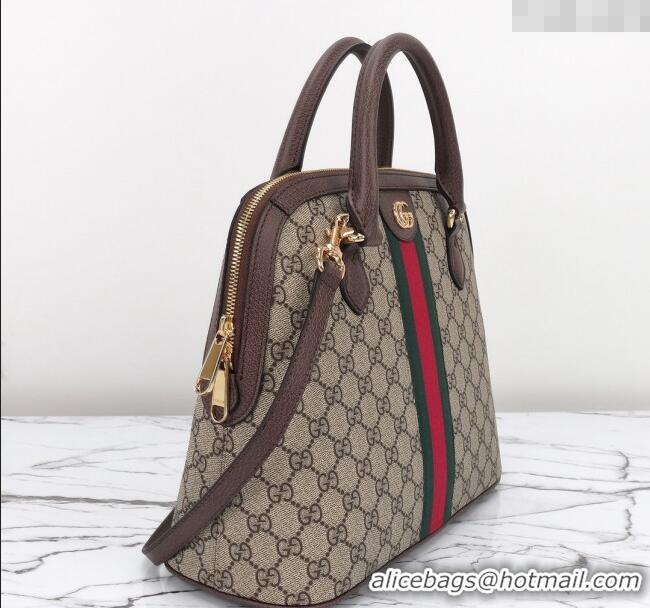 Super Quality Gucci Ophidia GG Canvas Medium Top Handle Bag 795258 Beige/Brown 2024