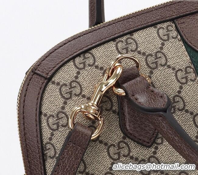 Super Quality Gucci Ophidia GG Canvas Medium Top Handle Bag 795258 Beige/Brown 2024