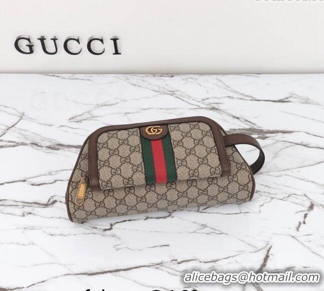 Top Grade Gucci Ophidia GG Canvas Toiletry Case 751811 Beige/Brown 2024