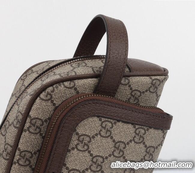 Top Grade Gucci Ophidia GG Canvas Toiletry Case 751811 Beige/Brown 2024