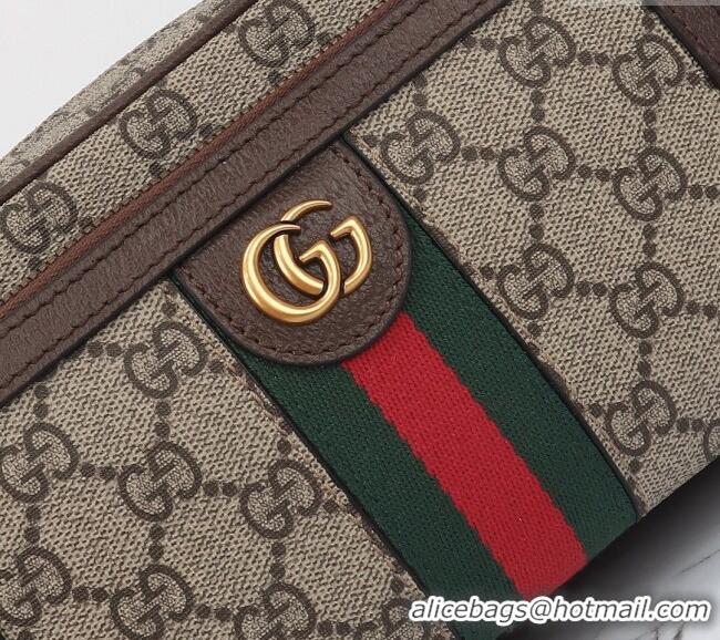 Top Grade Gucci Ophidia GG Canvas Toiletry Case 751811 Beige/Brown 2024