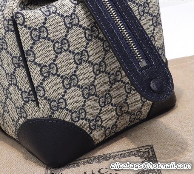 Pretty Style Gucci Savoy GG Canvas Toiletry Case 739391 Beige/Blue 2024