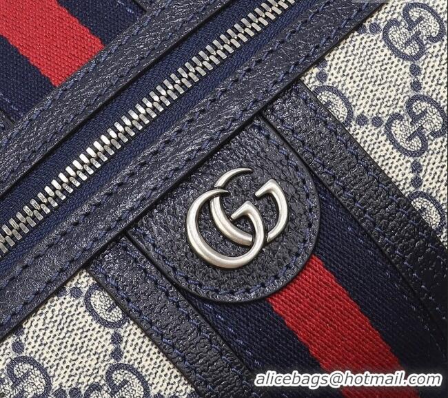 Pretty Style Gucci Savoy GG Canvas Toiletry Case 739391 Beige/Blue 2024