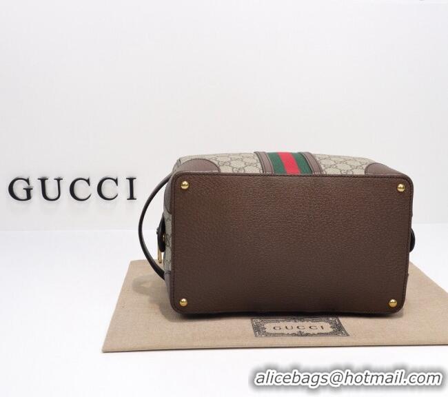 Well Crafted Gucci Savoy GG Canvas Toiletry Case 739391 Beige/Brown 2024