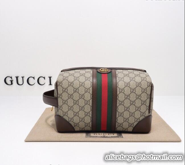 Well Crafted Gucci Savoy GG Canvas Toiletry Case 739391 Beige/Brown 2024