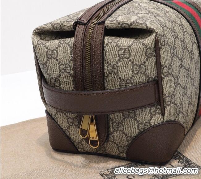 Well Crafted Gucci Savoy GG Canvas Toiletry Case 739391 Beige/Brown 2024