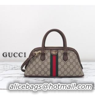 Famous Brand Gucci Ophidia GG Canvas Small Top Handle Bag 795249 Beige/Brown 2024