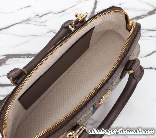 Famous Brand Gucci Ophidia GG Canvas Small Top Handle Bag 795249 Beige/Brown 2024