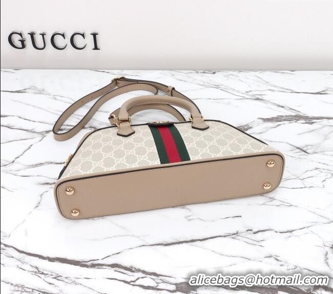 Luxury Cheap Gucci Ophidia GG Canvas Small Top Handle Bag 795249 Beige/Oatmeal 2024
