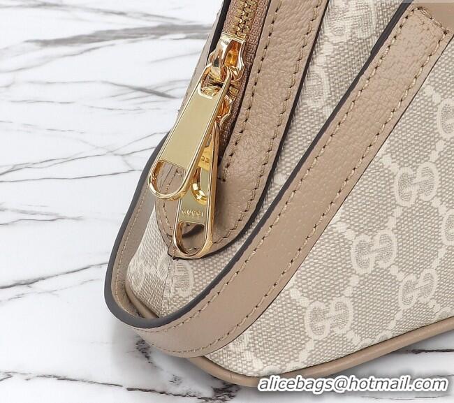 Luxury Cheap Gucci Ophidia GG Canvas Small Top Handle Bag 795249 Beige/Oatmeal 2024