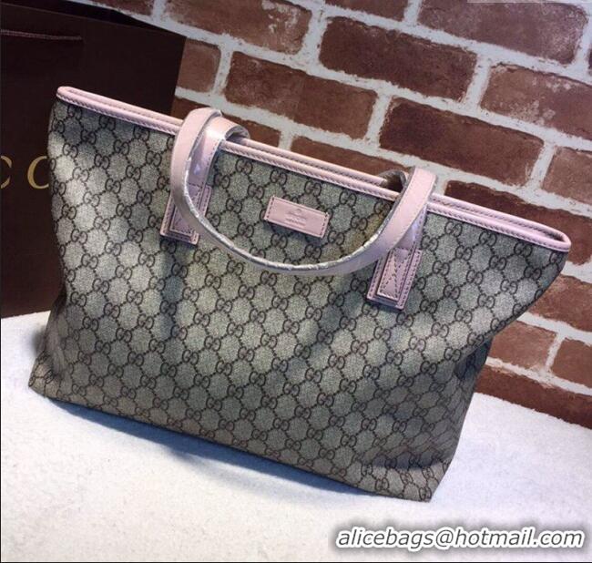 Luxury Discount Gucci GG Canvas Tote Bag 211137 Pink 2024