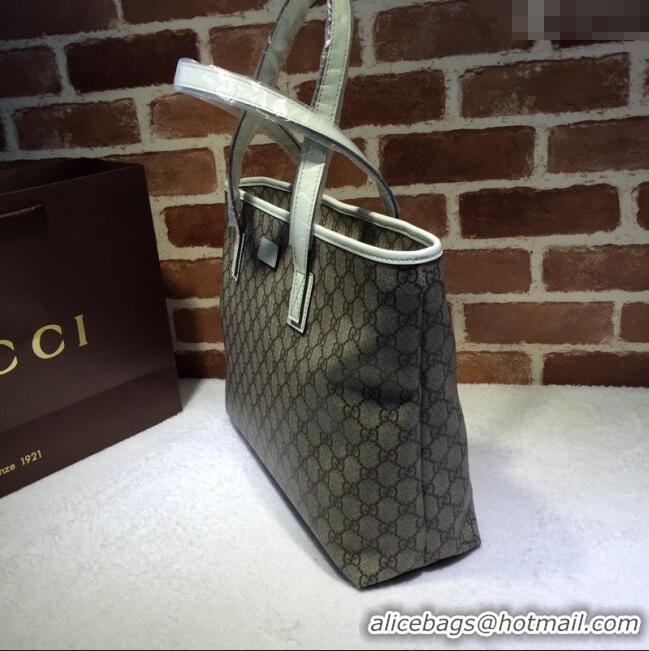 Shop Discount Gucci GG Canvas Tote Bag 211137 White 2024