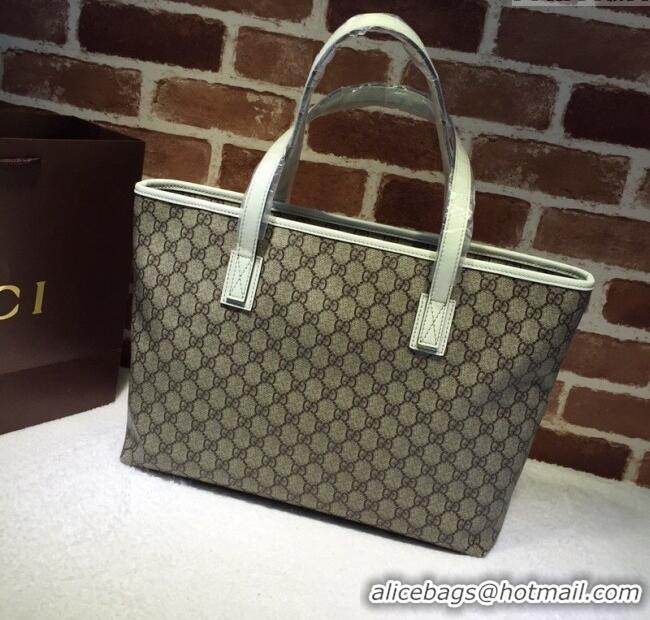 Shop Discount Gucci GG Canvas Tote Bag 211137 White 2024