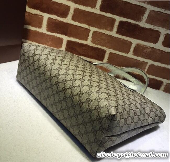 Shop Discount Gucci GG Canvas Tote Bag 211137 White 2024