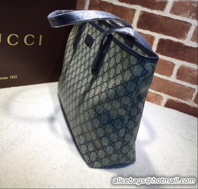 Good Product Gucci GG Canvas Tote Bag 211137 Blue 2024