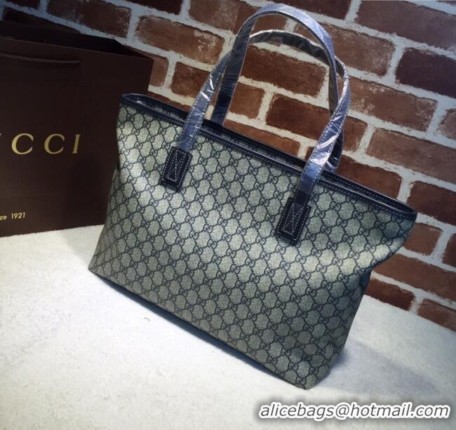 Good Product Gucci GG Canvas Tote Bag 211137 Blue 2024