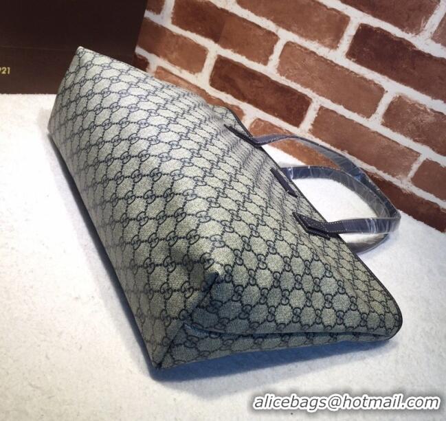 Good Product Gucci GG Canvas Tote Bag 211137 Blue 2024