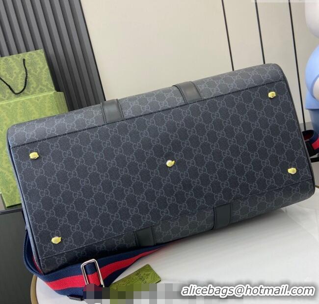 Grade Quality Gucci Savoy GG Canvas Medium Duffle Travel Bag 792074 Grey 2024