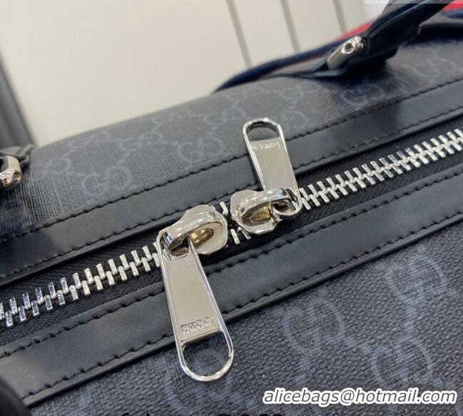 Grade Quality Gucci Savoy GG Canvas Medium Duffle Travel Bag 792074 Grey 2024