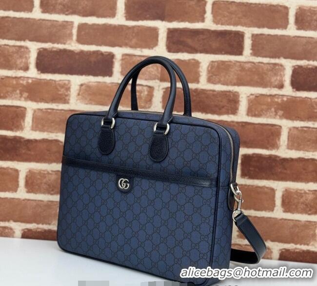 Trendy Design Gucci Ophidia GG Canvas Medium Briefcase 792116 Blue 2024