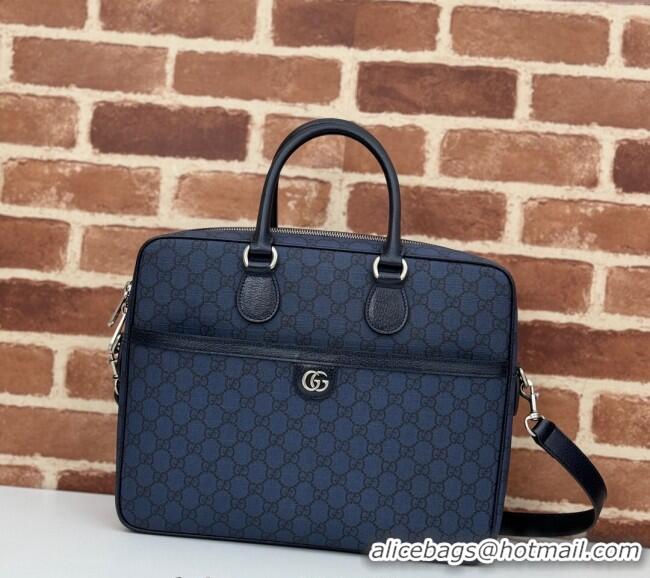 Trendy Design Gucci Ophidia GG Canvas Medium Briefcase 792116 Blue 2024