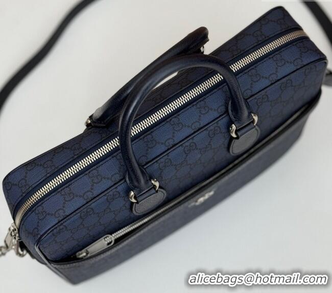 Trendy Design Gucci Ophidia GG Canvas Medium Briefcase 792116 Blue 2024