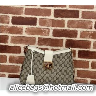 Grade Design Gucci Padlock GG Canvas Medium Shoulder bag 795113 White 2024