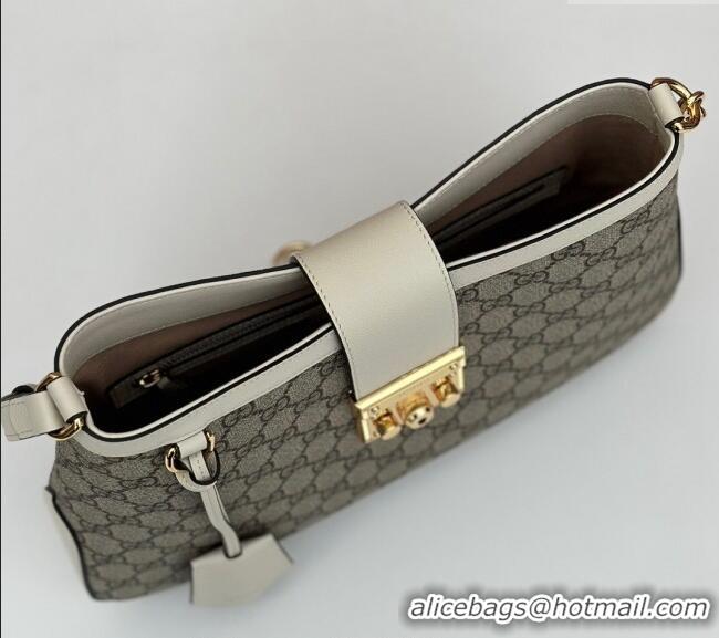 Grade Design Gucci Padlock GG Canvas Medium Shoulder bag 795113 White 2024