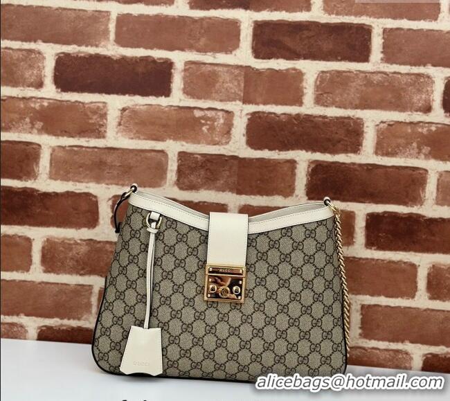 Grade Design Gucci Padlock GG Canvas Medium Shoulder bag 795113 White 2024