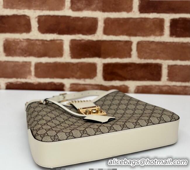 Grade Design Gucci Padlock GG Canvas Medium Shoulder bag 795113 White 2024