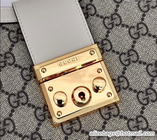 Grade Design Gucci Padlock GG Canvas Medium Shoulder bag 795113 White 2024