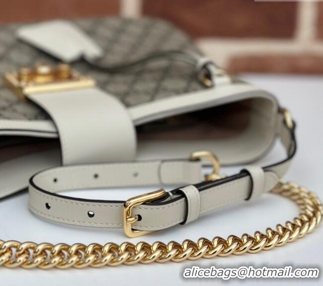 Grade Design Gucci Padlock GG Canvas Medium Shoulder bag 795113 White 2024