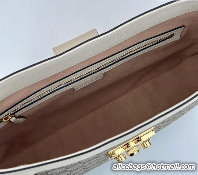 Grade Design Gucci Padlock GG Canvas Medium Shoulder bag 795113 White 2024