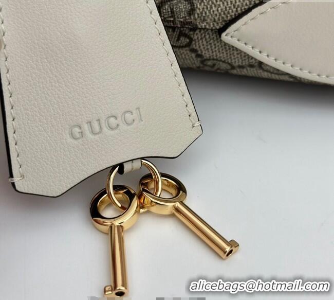 Grade Design Gucci Padlock GG Canvas Medium Shoulder bag 795113 White 2024