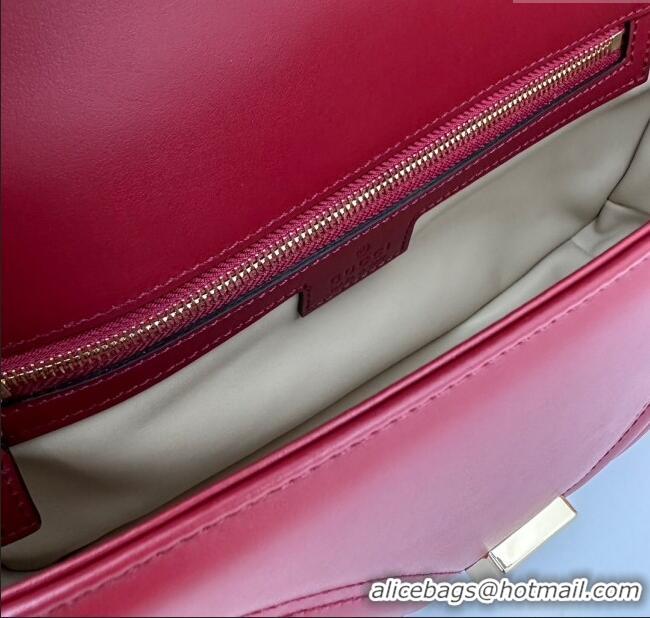 Super Quality Gucci GG Marmont Matelasse Leather Small Shoulder Bag 443497 Burgundy 2024