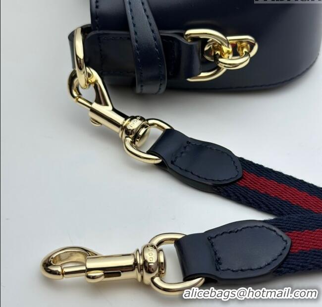 Best Price Gucci GG Canvas Moon Side Mini Shoulder Bag 786015 Blue 2024