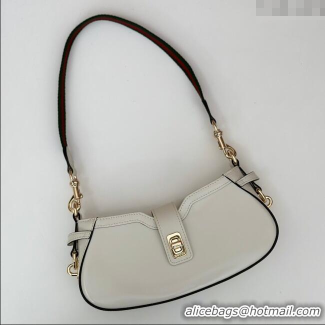 Well Crafted Gucci Leather Moon Side Mini Shoulder bag 786015 White 2024